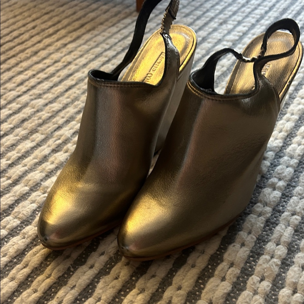 Rachel Comey Metallic Gold Mules